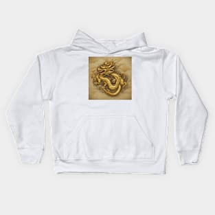 gold dragon Kids Hoodie